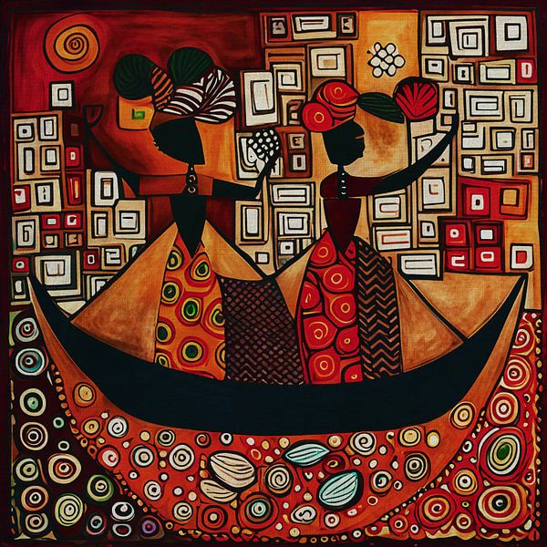 Peinture expressionniste de femmes africaines par Jan Keteleer