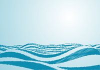 Vagues de la mer dans l’océan.