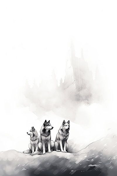 Peinture Husky par La collection ARTEO