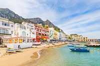 The harbour of the Italian Island Capri