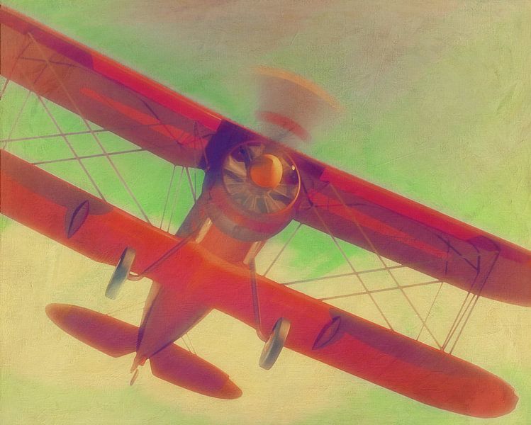 Painting of a Gloster Gladiator from the Year 1934 by Jan Keteleer