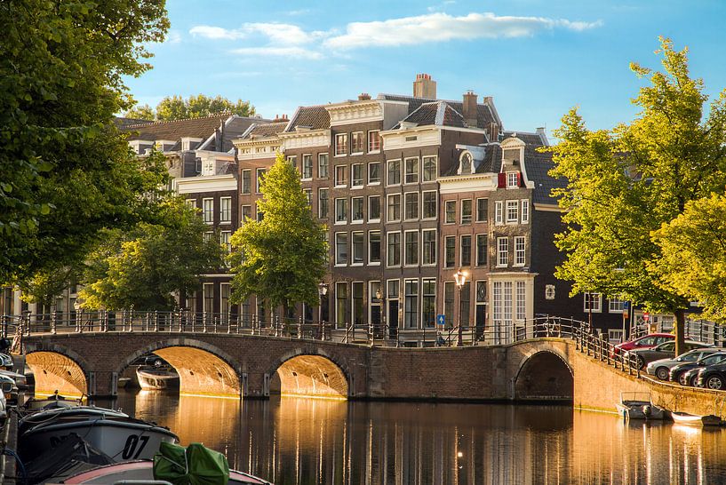 Les ponts de soleil sur Keizersgracht par Dennis van de Water