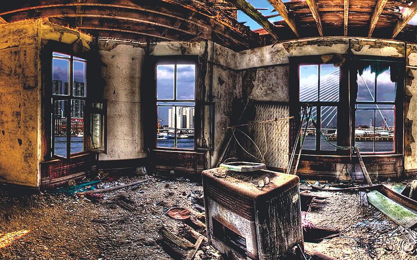 Rotterdam aufgegeben von Jacques Sjouw digital artist