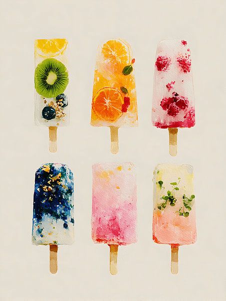 Fruity Ice Creams by Gypsy Galleria