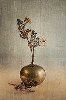 Stolz auf Hortensien. Taupe.