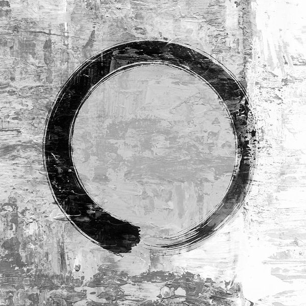 Cirkel Japandiand structuur van Claudia Gründler