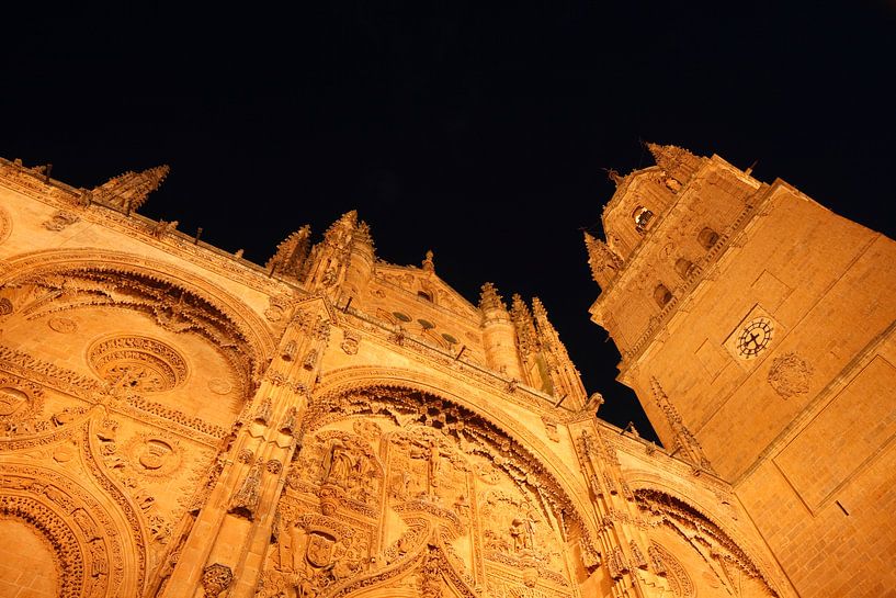 Old and New Cathedral at night, Salamanca, Castilla y León, Spain by Torsten Krüger