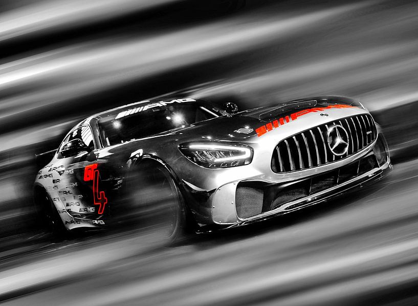 Mercedes AMG GT4 - Full Speed (Version II) von DeVerviersBelgium