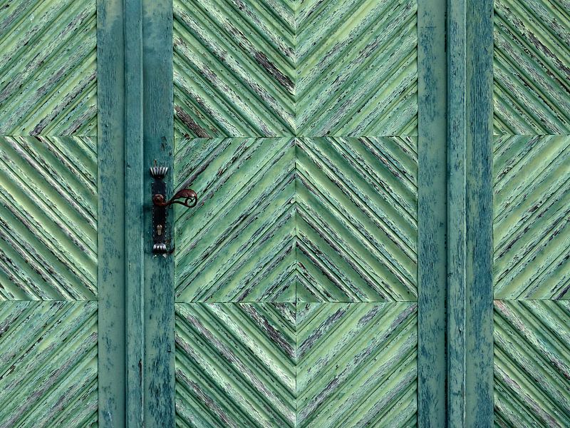 Grüne Tür von Caroline Lichthart