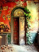 Lost Place Villa Herrenhaus Salon Blumen geheimnisvoll