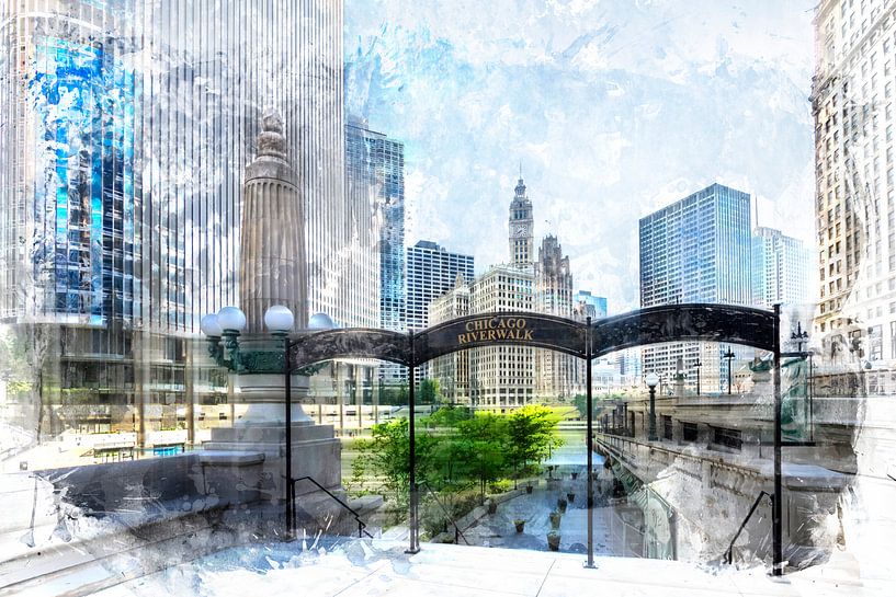 City-Art CHICAGO Downtown II by Melanie Viola