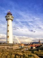 Regenbogen über Egmond aan Zee.