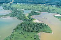 Luftbild grün Oostvaardersplassen