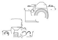 Analogue Camera Silhouette (Practical Super TL2-style)