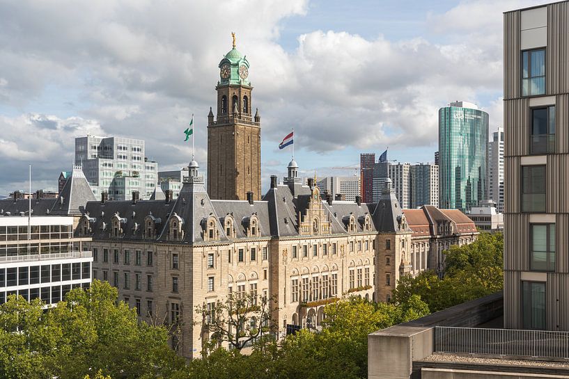 Das schöne Rathaus auf dem Coolsingel in Rotterdam von MS Fotografie | Marc van der Stelt