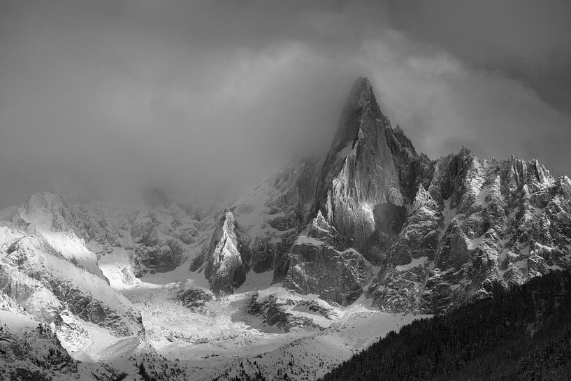 Les Drus after the storm by Menno Boermans