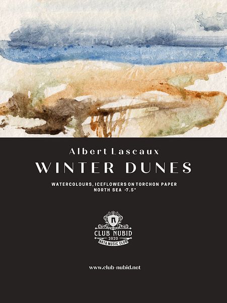 Albert Lascaux &quot;Winter in the Dunes&quot; Watercolours, North Sea -7,5°, 2011 by Albert Lascaux