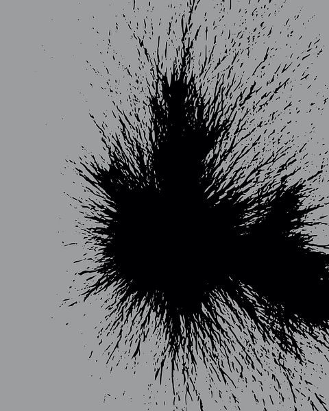 Freude mit Schwarz und Weiß von Mad Dog Art