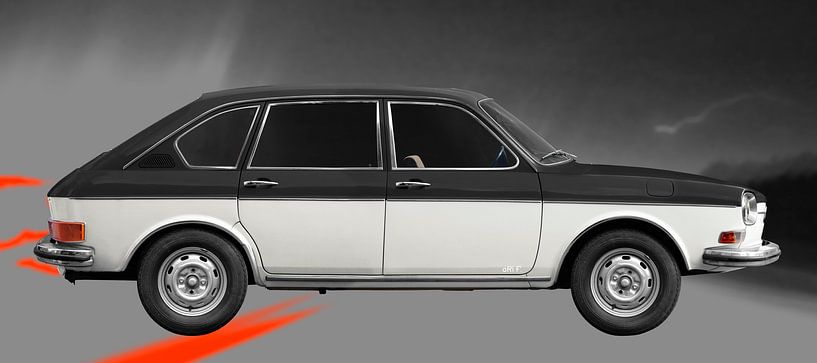 VW 411 black &amp; white von aRi F. Huber