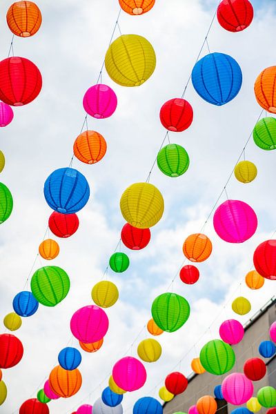 Des lampions colorés à Kempten par Leo Schindzielorz