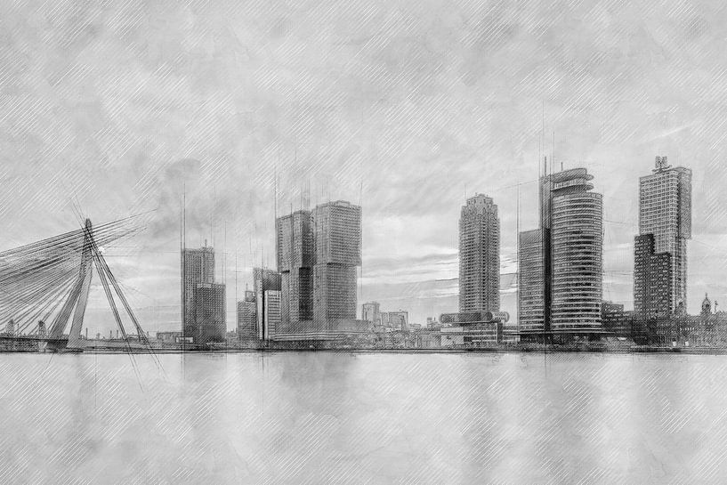 Wilhelminapier in Rotterdam by eric van der eijk