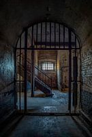 Treppenhaus in einem verlassenen Gefängnis