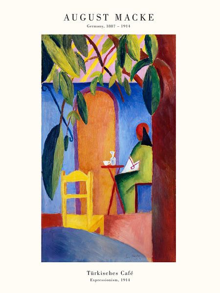 August Macke - Türkisches Kaffee von Old Masters