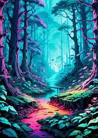 colorful nature anime
