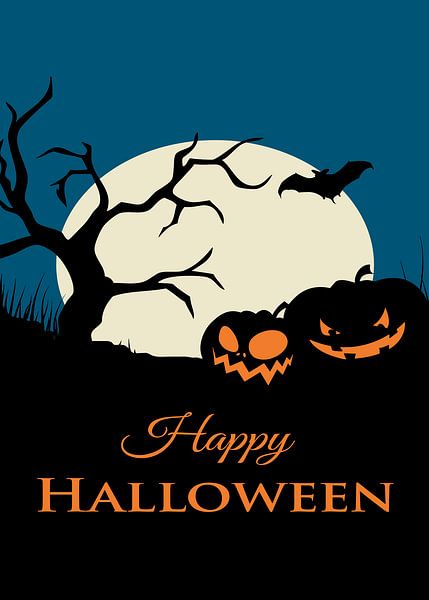 Happy Halloween Pumpkin Poster by Art Kingdom