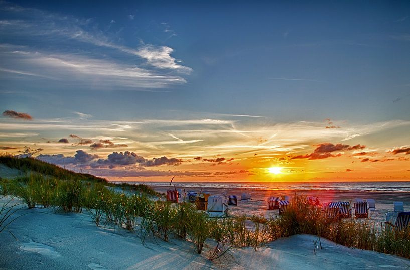 Coucher de soleil sur Juist par Dirk Rüter