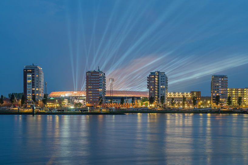 Le stade Feijenoord à Rotterdam lors de la toute dernière série de concerts au stade par MS Fotografie | Marc van der Stelt