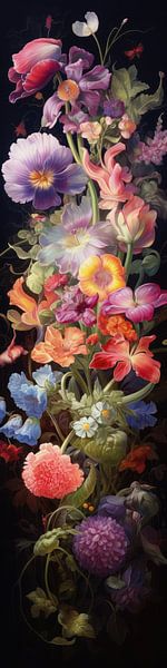 Tropische Blumen im Fantasy-Stil von Art Bizarre