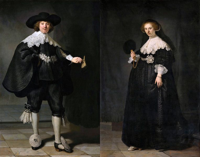 Marten and Oopjen Rembrandt van Rijn by Marieke de Koning