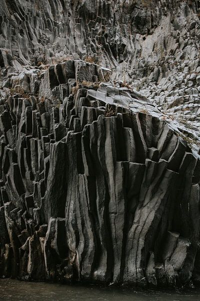 Lava rocks from Mount Etna in the Alcantara gorge, Sicily Italy by Manon Visser
