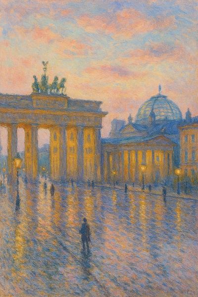 Abendlicht Berlin - Brandenburger Tor Reflexionen von Travel Shop