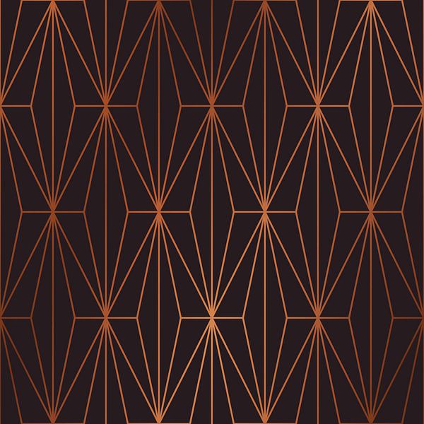 ELEGANT BLACK BEAN COPPER PATTERN I von Pia Schneider
