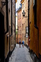 Wandelaars in Gamla Stan, Stockholm