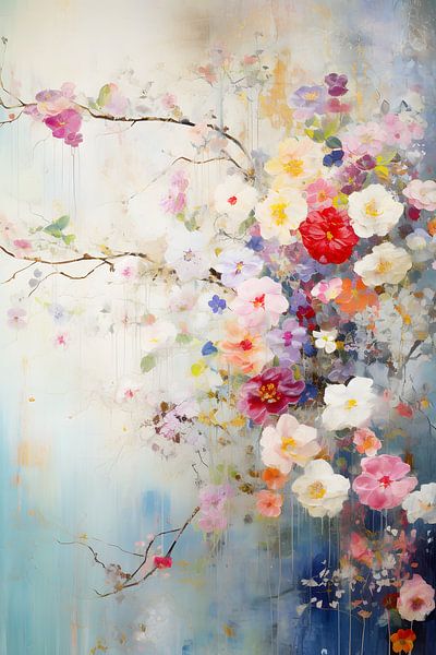 Bloomscapes in Blue by PixelMint.