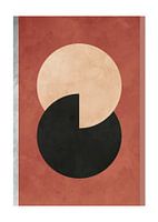 Cirkels in Abstracte Japandi Stijl