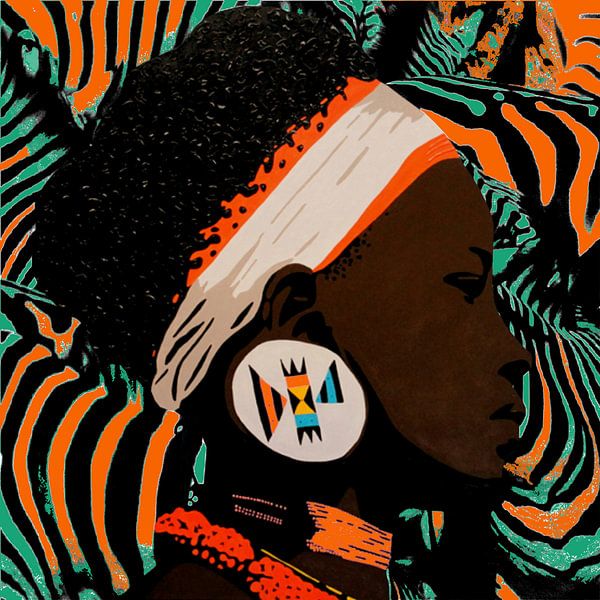 Zulu zebraprint by Irene Jonker