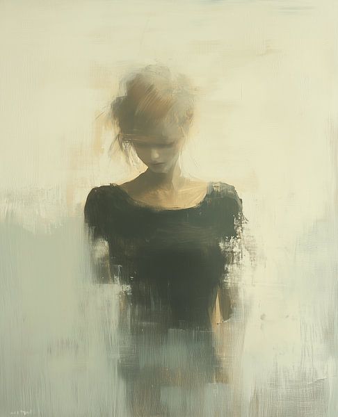 Unschärfe der Seele: Eine abstrakte Frau von Thea