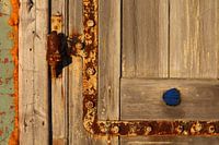 Old wooden door