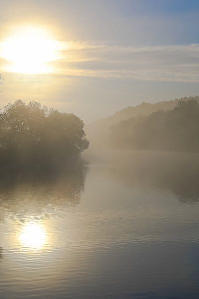 Sonniger Morgen an der Ruhr von Bernhard Kaiser