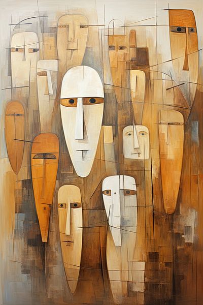 Abstract faces by Bert Nijholt