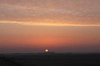 Sunrise winter morning