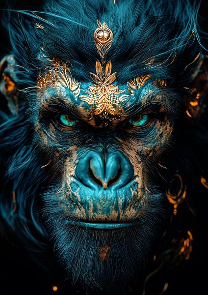 Gorilla King by Beet Art