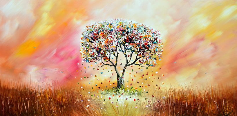 L'Arbre aux fleurs d'or par Gena Theheartofart
