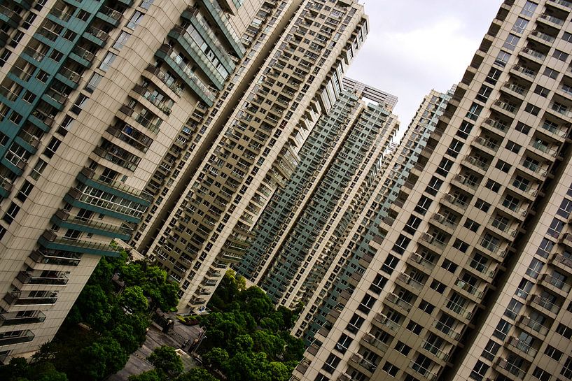 Apartment buildings Oblique Perspective by Perry Wiertz