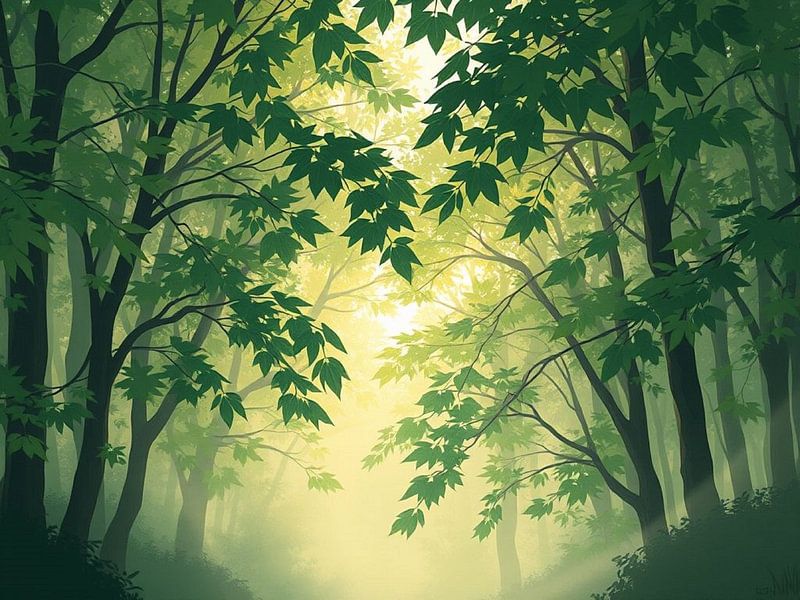Light Through the Forest by Artistic
