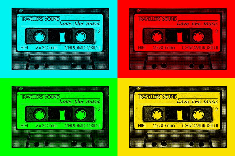 Music cassette PopArt by Frank Kremer